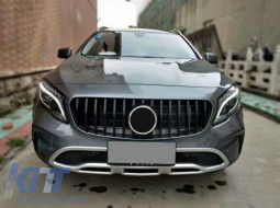 Griglia Anteriore per Mercedes GLA X156 Facelift 17+ GT-R Panamericana Look Nero-image-6043963