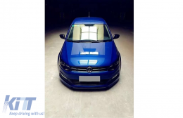 Griglia Calandra Anteriore Centrale per VW Polo 6R 2009-2014 R-Line Look-image-6126515