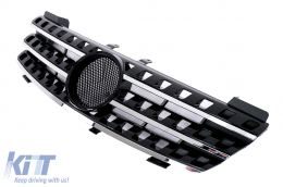 Griglia Calandra per Mercedes ML Classe M W164 2005-2008 Cromata Nera-image-6101258