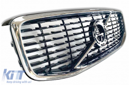 Griglia Calandra Sportiva Centrale per Volvo XC60 II 2017-2021 Nero Lucido-image-6126499
