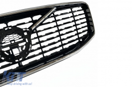 Griglia Calandra Sportiva Centrale per Volvo XC60 II 2017-2021 Nero Lucido-image-6126500
