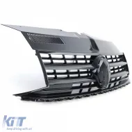 Griglia del radiatore nera lucida per emblema adatta per VW T6 Bus Transporter 15-19-image-6276842
