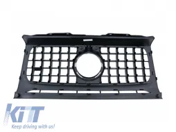 Griglia design GTR cromata/nera adatta per Mercedes G-Class W463 1990-2018-image-6145574
