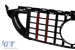 Griglia in carbonio di tipo Brabus adatta per Mercedes Classe C W205, S205 2014-2021-image-6138663