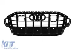 Griglia in stile S-Line nera lucida adatta per Audi Q7 2020-2023-image-6139282