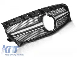 image-12-GRIGLIA NERA ARGENTO STILE SPORTIVO adatta per MERCEDES CLA W117 13-19