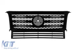 Griglia nera lucida a 3 listelli adatta per Mercedes G-Class W463 1990-2018-image-6146123