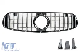 image-77-Griglia per Mercedes GLC X253 C253 Facelift 20+ GTR Panamericana Look Nero Cromo