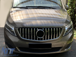 Griglia per Mercedes V W447 Facelift 2020+ GT R Panamericana Look Nero Cromo-image-6089858