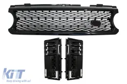image-59-Griglia Prese d'aria per Range Rover Vogue III L322 2006-2009 Autobiography Supercharged Design Nero