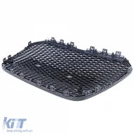 Griglia Sportiva a Nido d'Api senza Emblema Nero Lucido adatta per Audi A6 C7 4G 10-14-image-6192731