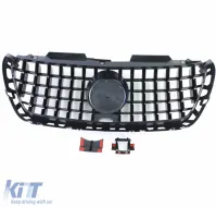 Griglia sportiva nera lucida cromo adatta per Mercedes Sprinter W907 910 dal 18-image-6201307