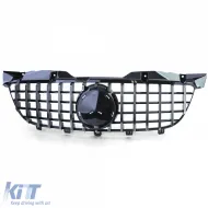 Griglia sportiva nera lucida cromo adatta per Mercedes Sprinter W906 06-13-image-6205046
