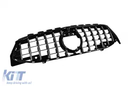 Griglia tipo GT cromata/nera adatta per Mercedes CLA C118 2019-2023 con apertura per telecamera-image-6236883