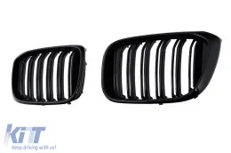 Griglie Calandra per BMW X3 G01 X4 G02 02.2018-2021 Doppia striscia M Look Nero lucido-image-6239298