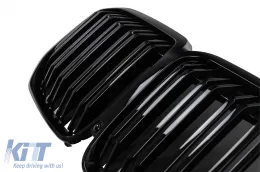 Griglie Calandre per BMW X7 G07 2018-2022 Doppia striscia M Design Nero-image-6259742