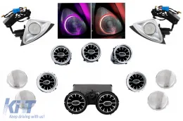 image-57-Griglie Ventilazione Copertura Altoparlante Tweeter 4D 64 colori per Mercedes W205 Facelift 18-20
