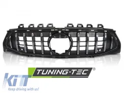 GRILL CHROME BLACK SPORT STYLE fits MERCEDES CLA W118 19-23-image-6270076