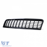 Grill ohne Emblem schwarz, geeignet für Audi A4 B6 8E 00-04-image-6196162