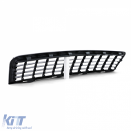 Grill ohne Emblem schwarz, geeignet für Audi A4 B6 8E 00-04-image-6196165