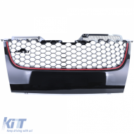 Grill ohne Emblem + Stoßstangengitter-Set geeignet für VW Golf 5 GTI 03-09-image-6252295