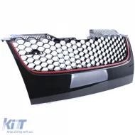 Grill ohne Emblem + Stoßstangengitter-Set geeignet für VW Golf 5 GTI 03-09-image-6252296