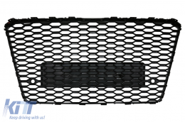 Grille avant pour Audi A8 D4 Facelift 2014-2017 RS8 Look Noir brillant-image-6082188