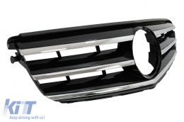 Grille avant pour Mercedes C W204 S204 Limousine Station Wagon 2007-2014 Noir brillant-image-6091388