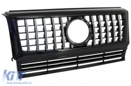 Grille avant pour MERCEDES G W463 1990-2014 Nouveau G63 GT-R Panamericana Design-image-6031954