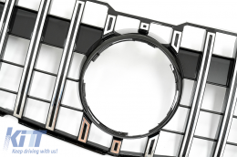 Grille avant pour Mercedes GLK X204 Facelift 13-15 GT-R Panamericana Look Chrome-image-6069424