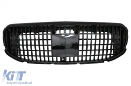 image-74-Grille avant pour Mercedes GLS SUV X167 2019-2023 M-Design Noir brillant