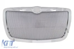 image-76-Grille Calandre avant pour Chrysler 300C Sedan Avant 2004-2010 Vertical Édition chromée