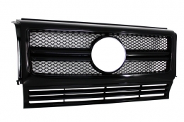Grille Calandre avant pour Mercedes Classe G W463 90-17 G65 G63 Grille Design Noir-image-6020248
