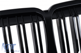 Grille Calandre Centrale pour BMW X7 G07 2018-2022 Double Stripe M Design Noir-image-6259744