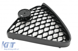 Grille Calandre pour Alfa Romeo Giulia 952 2016-2021 Aspect Carbone Rayon de miel-image-6095743