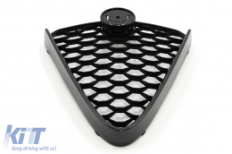 Grille Calandre pour Alfa Romeo Giulia 952 2016-2021 Aspect Carbone Rayon de miel-image-6095745