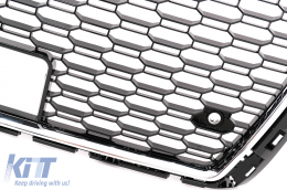 Grille Calandre pour Audi A3 8V Facelift 2017-2019 RS3 Design Noir Chrome Sans badge-image-6101887
