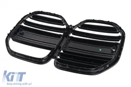 Grille Calandre pour BMW Série 4 G22 Coupé et G23 Cabriolet 2020- Noir-image-6211404