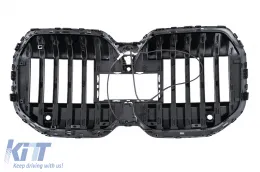 Grille Calandre pour BMW Série 7 G70 2022- +éclairage LED Noir Brillant-image-6260222