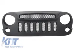 image-5-Grille Calandre pour JEEP Wrangler Rubicon JK 07-17 Angry Look Specter Mask