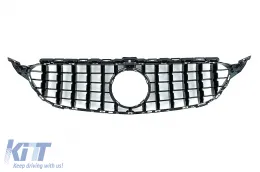 Grille Calandre pour Mercedes C W205 S205 C205 S205 14-20 GT-R Panamericana Look-image-6128310