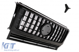 Grille Calandre pour Mercedes Classe G W463 2002-2017 G63 GT-R Panamericana Design-image-6096198