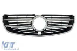 image-68-Grille Calandre pour Mercedes Classe V W447 2014-03.2019 Noir Chrome