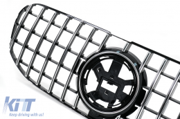 Grille Calandre pour Mercedes GLS SUV X167 2019-2023 GT-R Panamericana Look Chrome-image-6086587