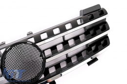 Grille Calandre pour Mercedes ML Classe M W164 2005-2008 Noir Chrome-image-6101257