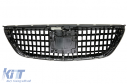 Grille Calandre pour Mercedes S W222 X222 2014-2020 Vertical Look Noir brillant-image-6081934