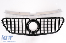 Grille Calandre pour Mercedes Vito W447 2020+ GTR Panamericana Look Noir Chrome-image-6091947