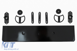 Grille Calandre sans Badge pour Audi A6 C7 4G Facelift 2014-2018 Noir brillant-image-6109319