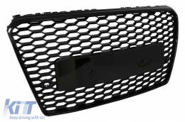 Grille Calandre Sans Emblème pour Audi A7 4G Pre-Facelift 2010-2014 RS7 Design-image-6082196