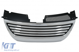 Grille Centrale Calandre Sans badge pour VW Passat B6 3C 05-2010 Berline Variant Chrome-image-6095866